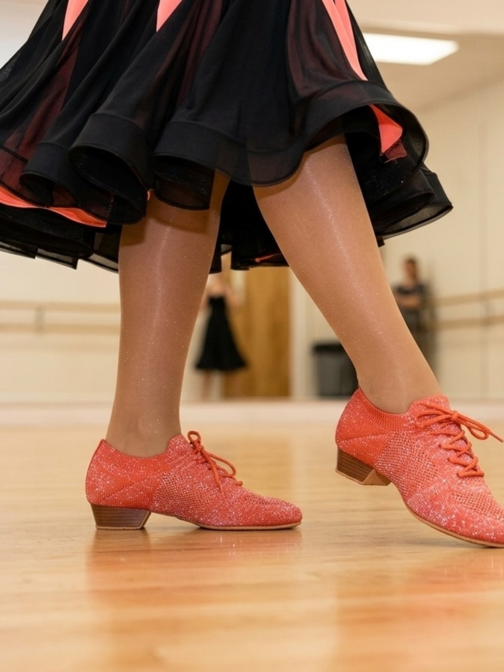 Sparkling Red Dance Oxfords 169